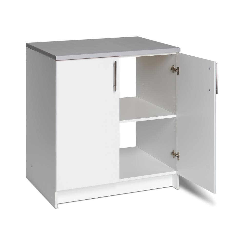 Prepac Elite 32-in W x 36-in H Wood Composite White Freestanding Utility Storage Cabinet