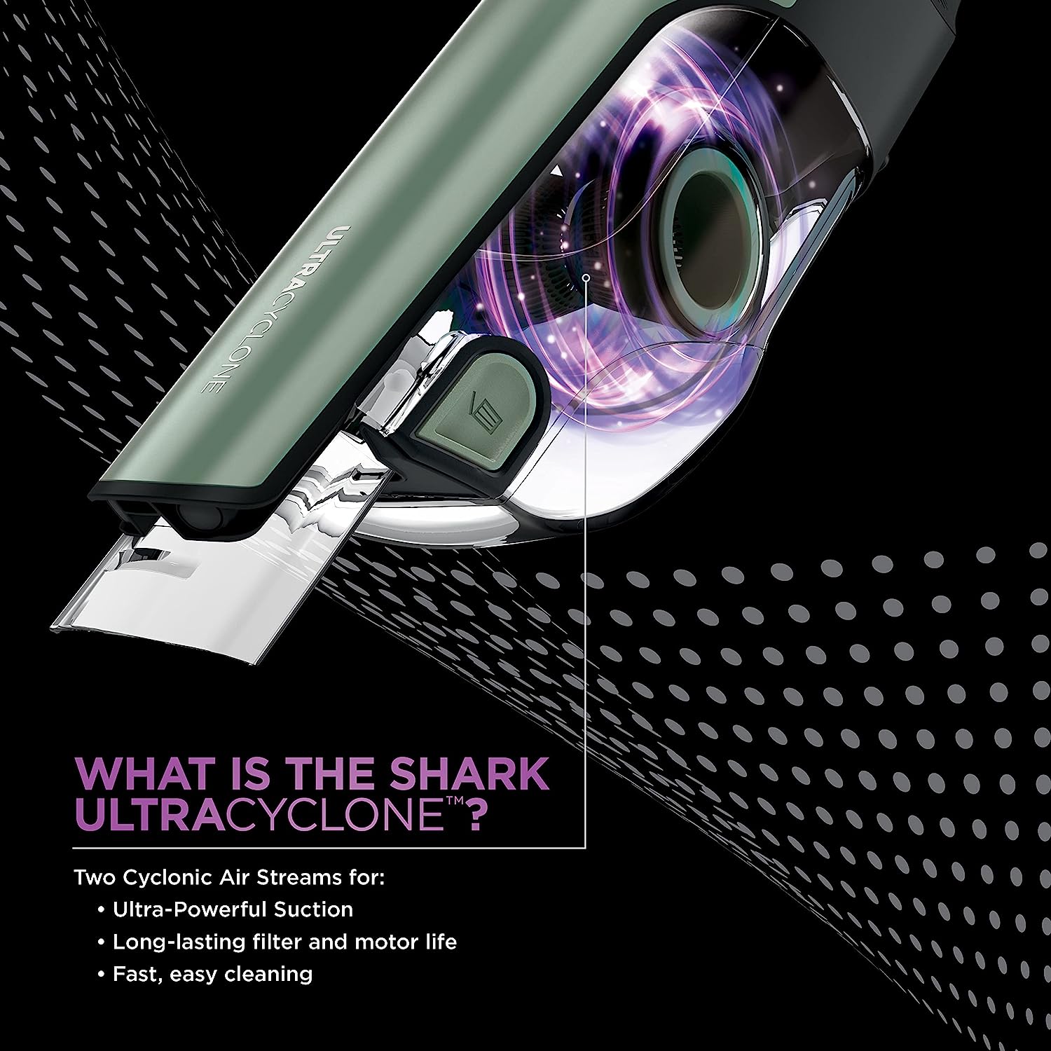 Shark UltraCyclone Pro Cordless Handheld Vacuum. with XL Dust Cup. Green