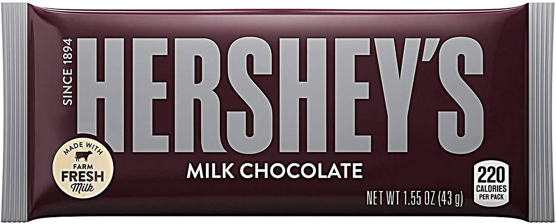 Hershey-s Milk Chocolate Candy Bars. Bulk Candy. 1.55-Oz. Bars. 36 Count