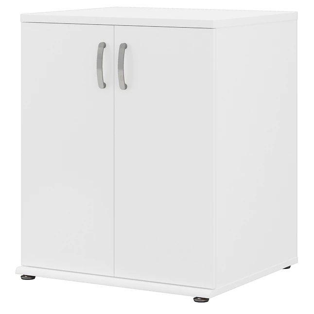 Bush Business Furniture UNS128WH Universal Storage 28.3464-in W x 33.9763-in H Wood Composite White Freestanding Utility Storage Cabinet