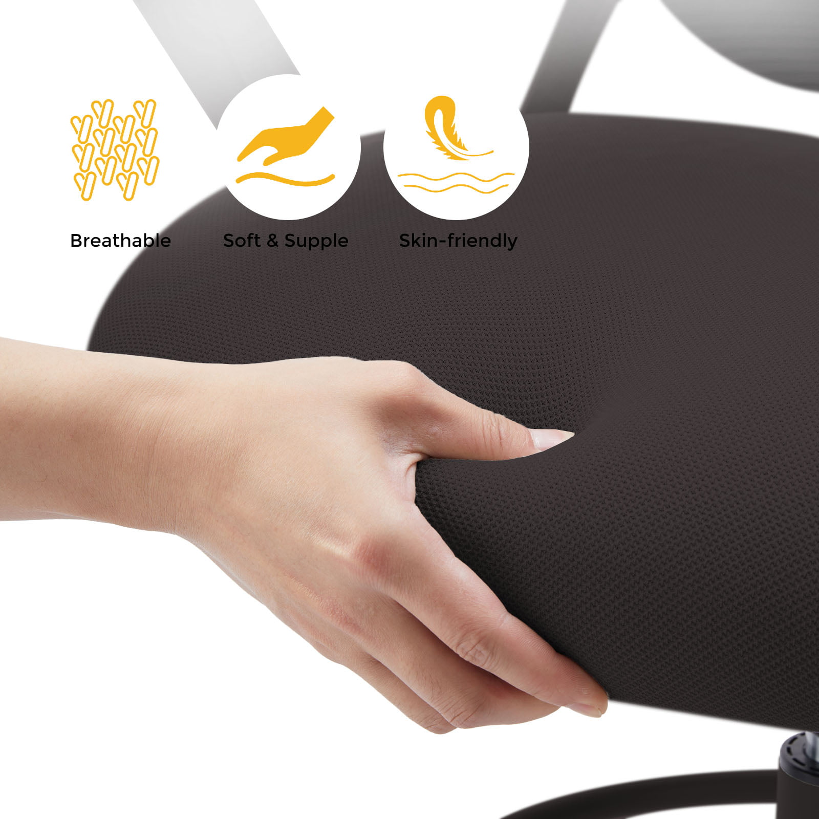 Ergonomic Office Chair. Mesh Computer Chair Home Office Desk Chairs with Flip-Up Arms. Height Adjustable. Rolling Swivel Chair with Lumbar Support . Tilt and Lock. Black