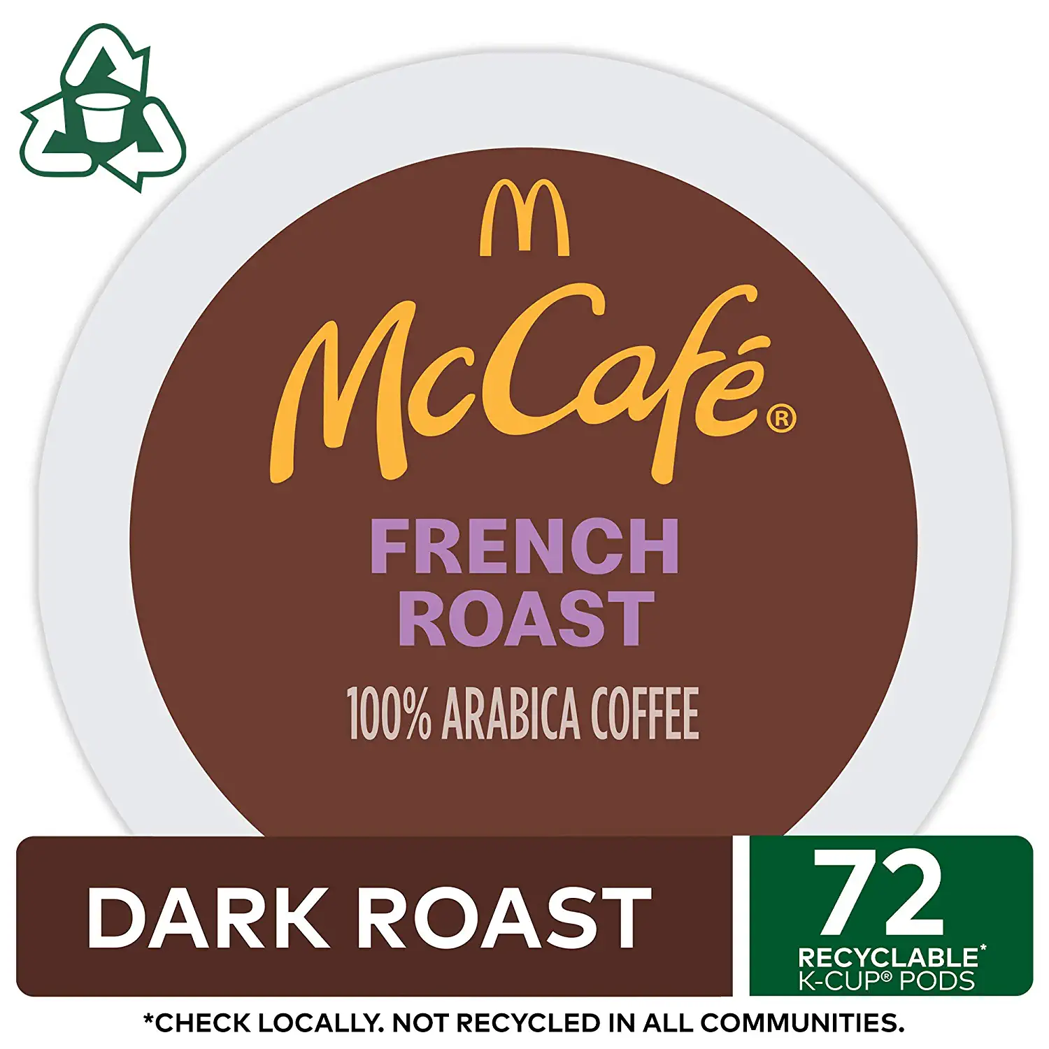 McCafé French Roast Keurig Single Serve K-Cup Pods Dark Roast Coffee Pods. 72 Count