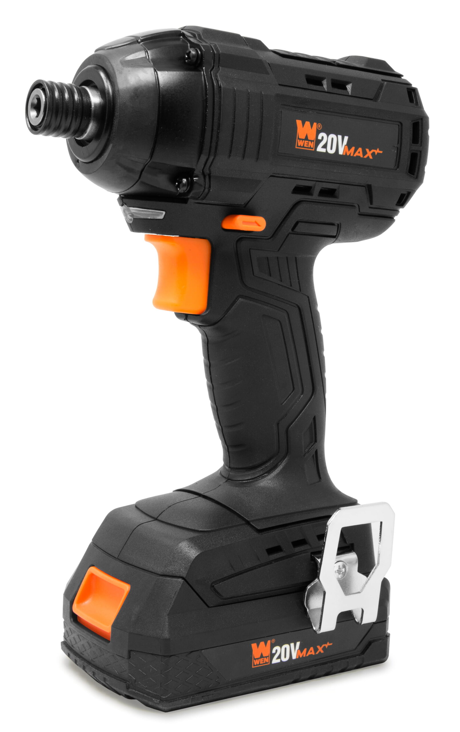 WEN 20-Volt MAX Lithium-Ion 1/4-Inch Brushless Cordless Impact Driver w/ 2.0 Ah Battery and Charger