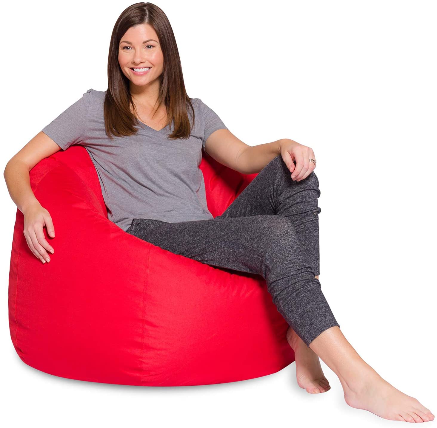 Posh Creations X-Large Bean Bag Chair (Solid Red)