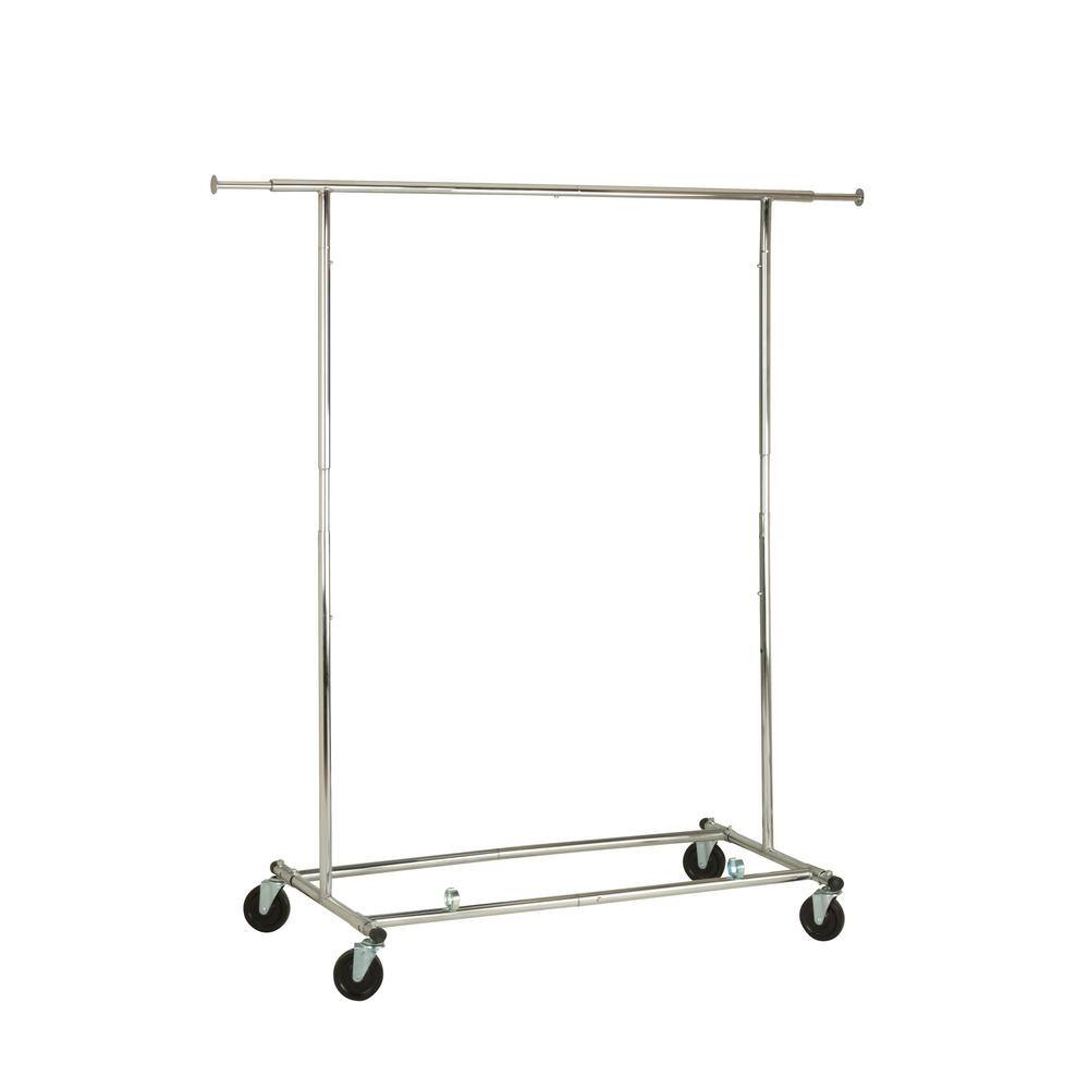 Unbranded 0 Chrome Steel Clothes Rack 73.6 in. W x 66.5 in. H