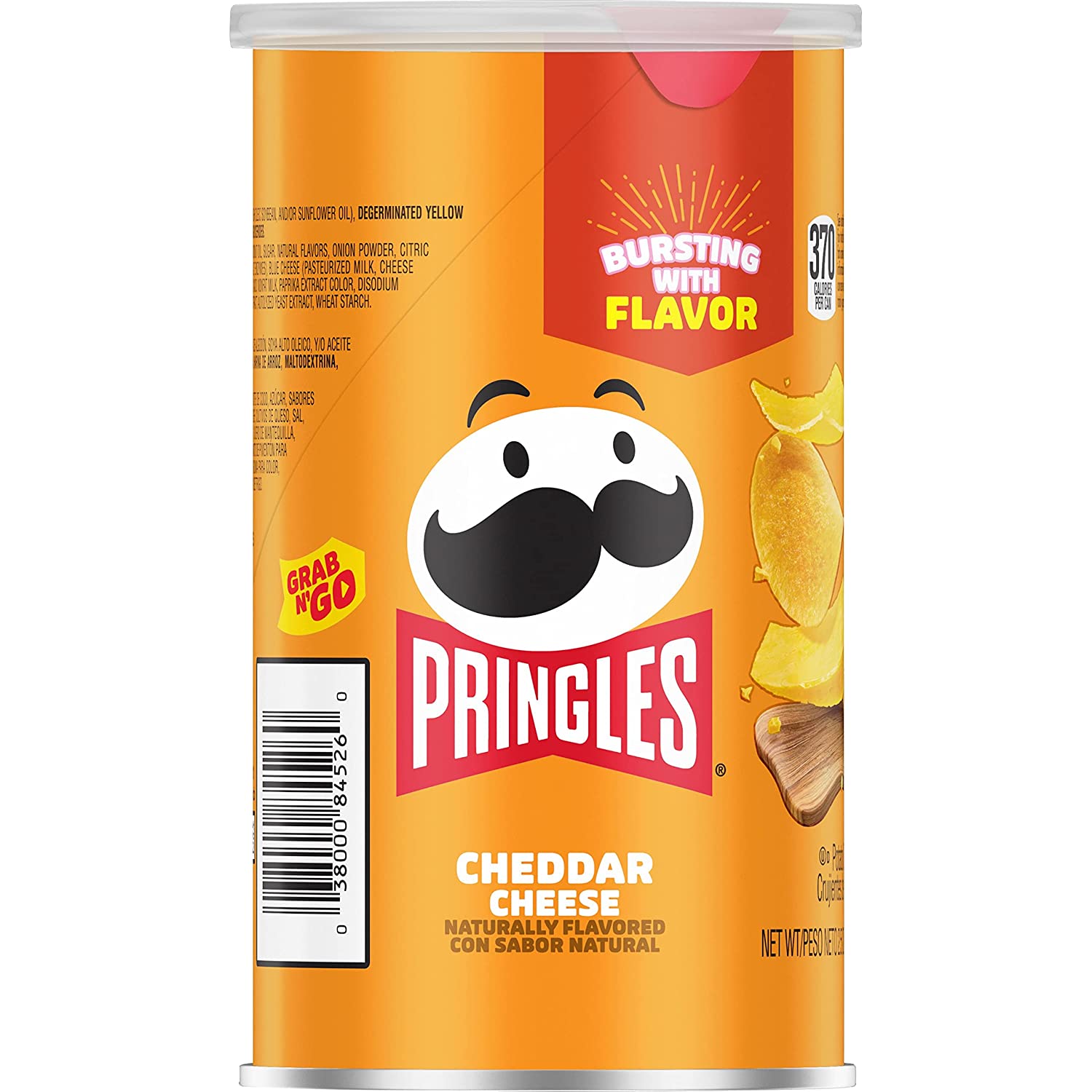 Pringles Potato Crisps Chips. Cheddar Cheese 2.5oz (12 Count)
