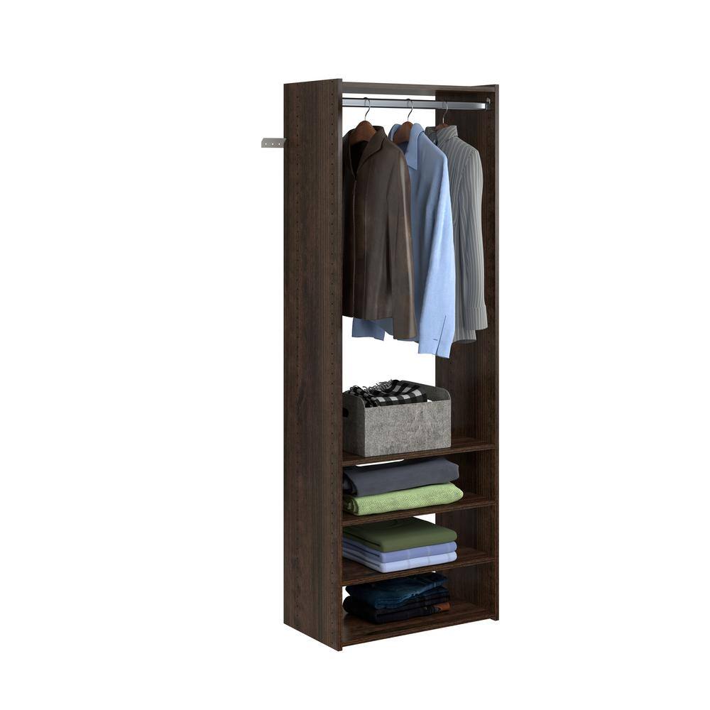 Closet Evolution TR27 Select 25 in. W Espresso Wood Closet Tower