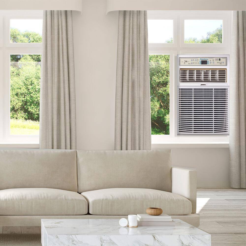 Keystone KSTSW10A 10.000 BTU Slider/Casement Window Air Conditioner in White