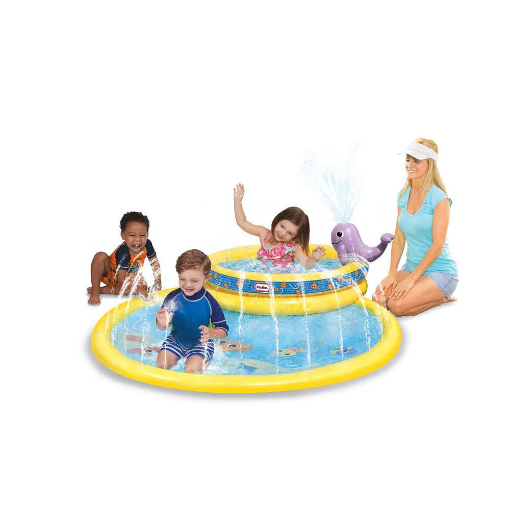 Little Tikes Lt My First Lil Water Park. Round Yellow Splash Pool. Kids Ages 3-6