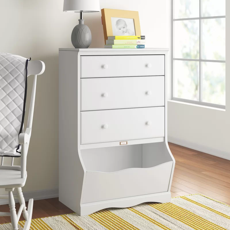 Harriet Bee Cubberly 30.1” Wide 3 - Drawer Chest