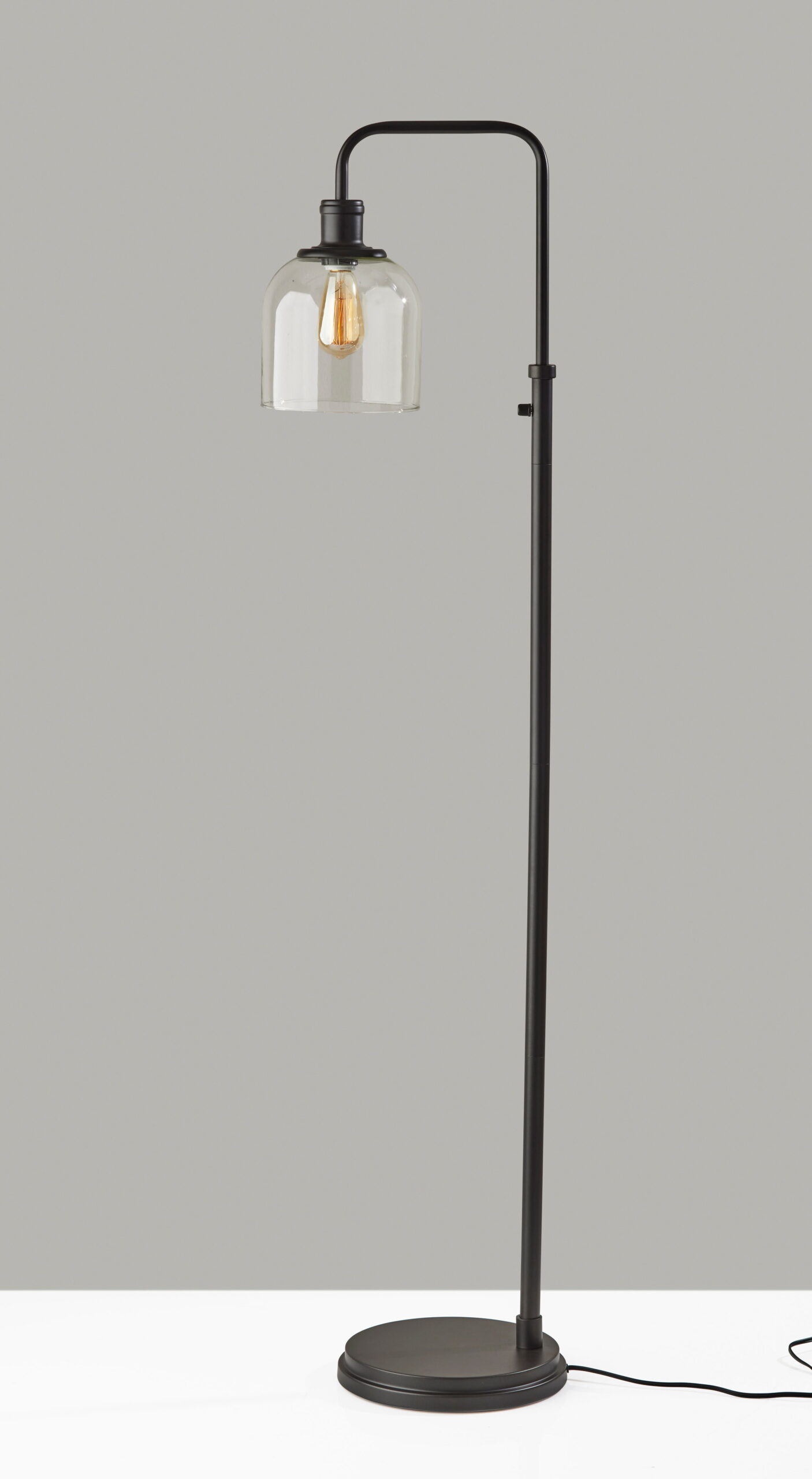 Better Homes & Gardens Farmhouse 60 in 1-Light Floor Lamp. Black Metal Finish
