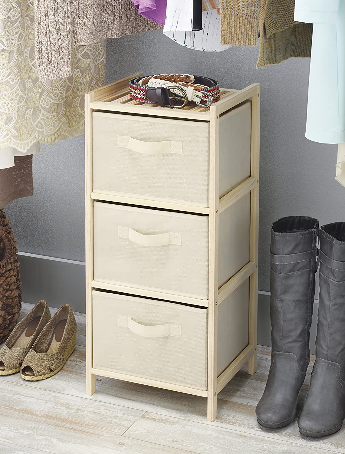 Whitmor Wood 3 Drawer Chest