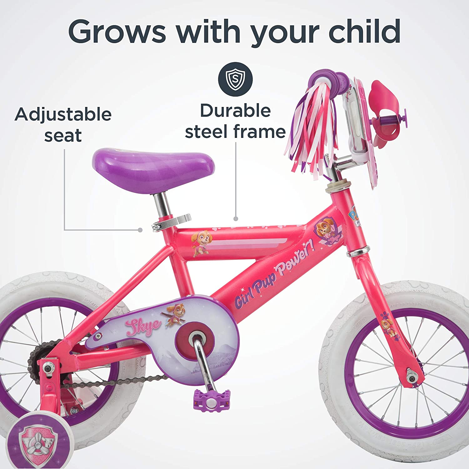 Nickelodeon Paw Patrol Kids Bike. 12 or 16-Inch Wheels. Toddlers to Kids ages 2 Years and Up. Training Wheels Included. Steel Frame. Perfect for Beginners