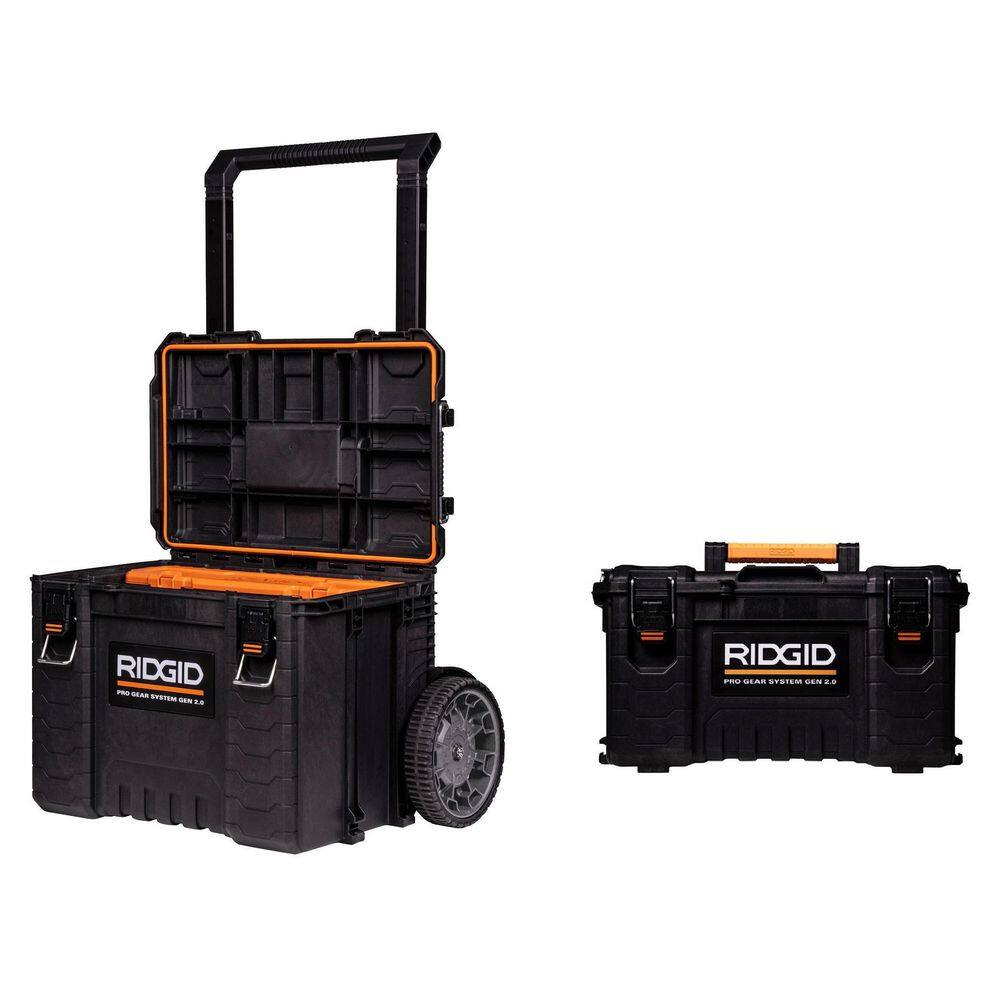 RIDGID 254065-254067 2.0 Pro 22 in. Gear System Rolling Tool Box and Tool Box