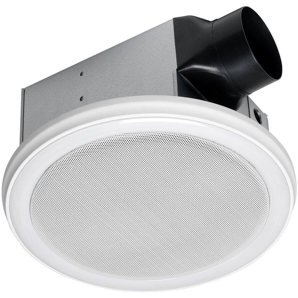 HOMEWERKS 7130-16-BT 110 CFM Ceiling Mount Bathroom Exhaust Fan with Bluetooth Speakers and LED Light