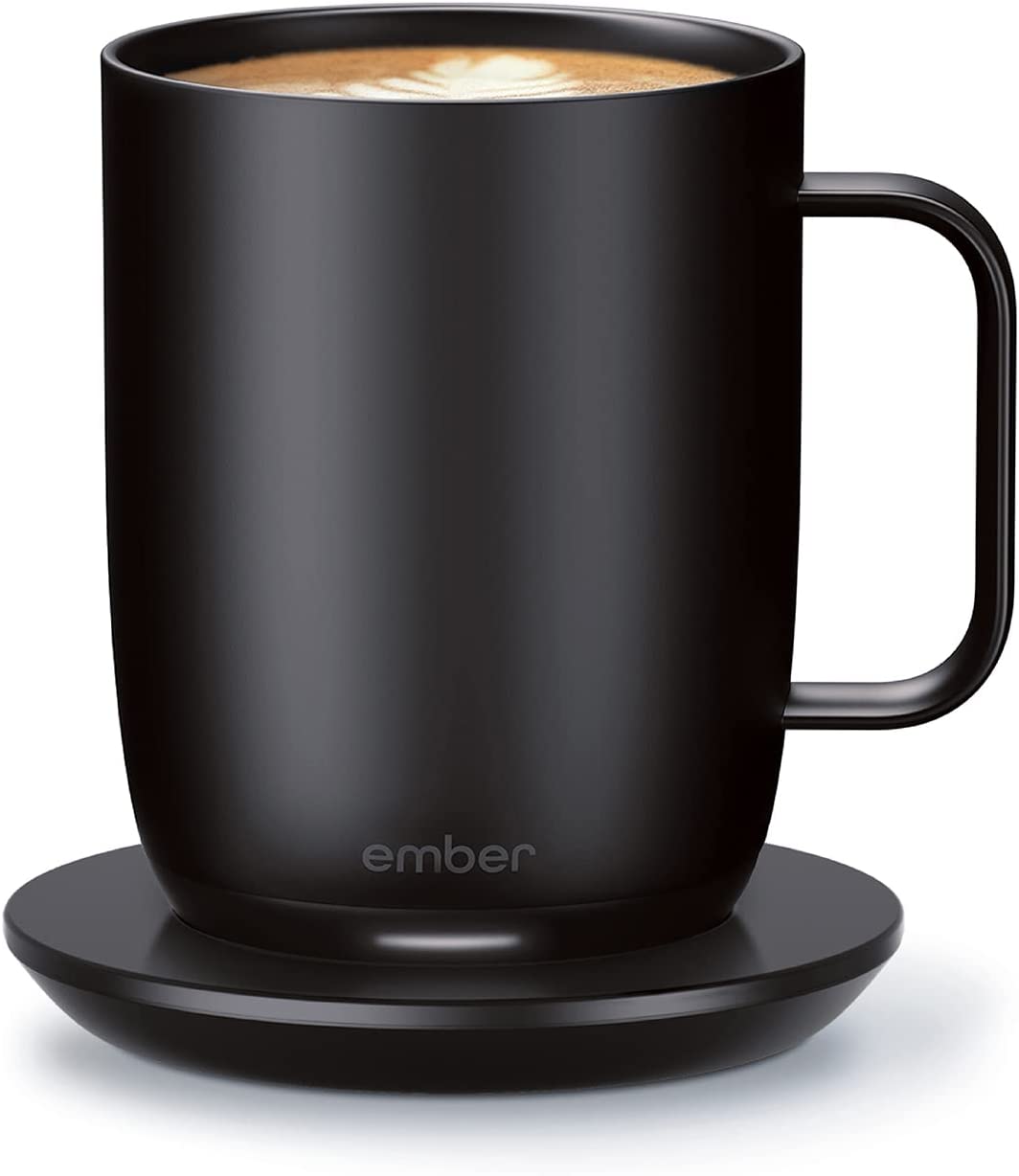 Ember Temperature Control Smart Mug 2. 10 oz. Black. 1.5-hr Battery Life - App Controlled Heated Coffee Mug - Improved Design