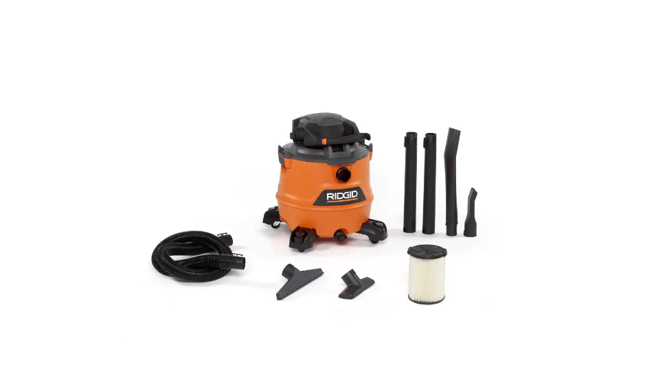 RIDGID HD1600 16 Gal. 6.5-Peak HP NXT Wet/Dry Shop Vacuum with Detachable Blower. Filter. Hose and Accessories
