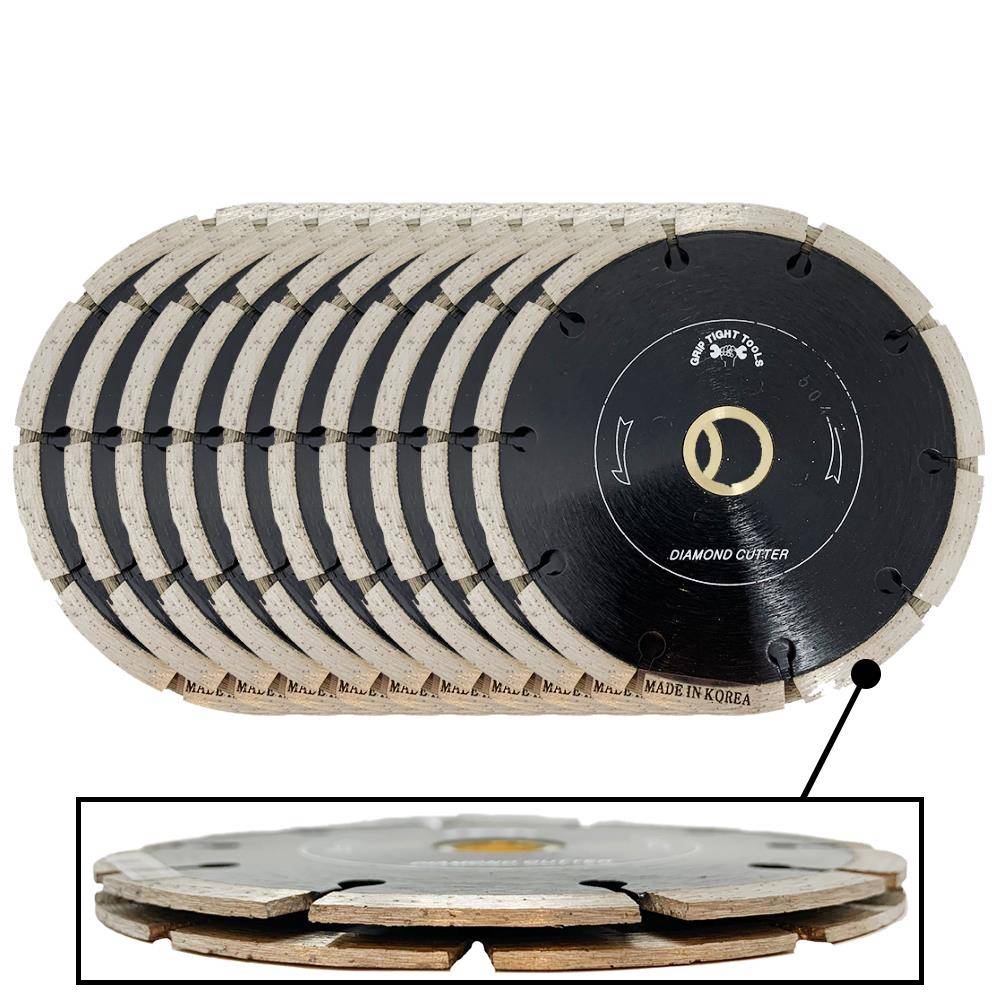 Grip Tight Tools Premium 4-1/2-in Wet/Dry Segmented Rim Diamond Saw Blade