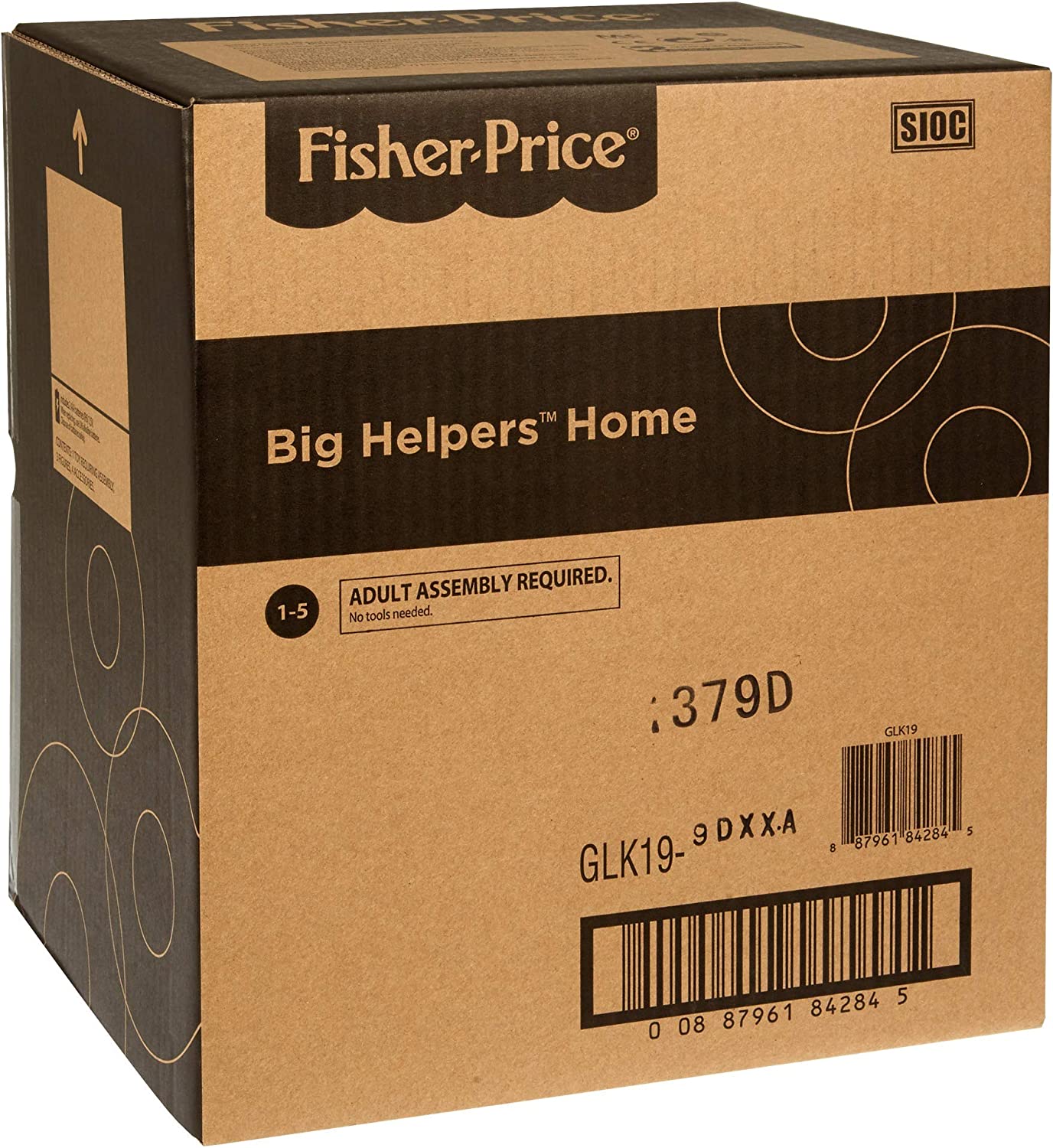 Fisher-Price Little People Toddler Playhouse Big Helpers Home Playset with Songs Phrases Figures & Accessories for Ages 1+ Years. Blue