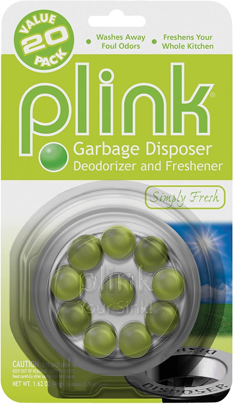 Plink Garbage Disposer Cleaner and Deodorizer. Simply Fresh Scent. 20 Pack