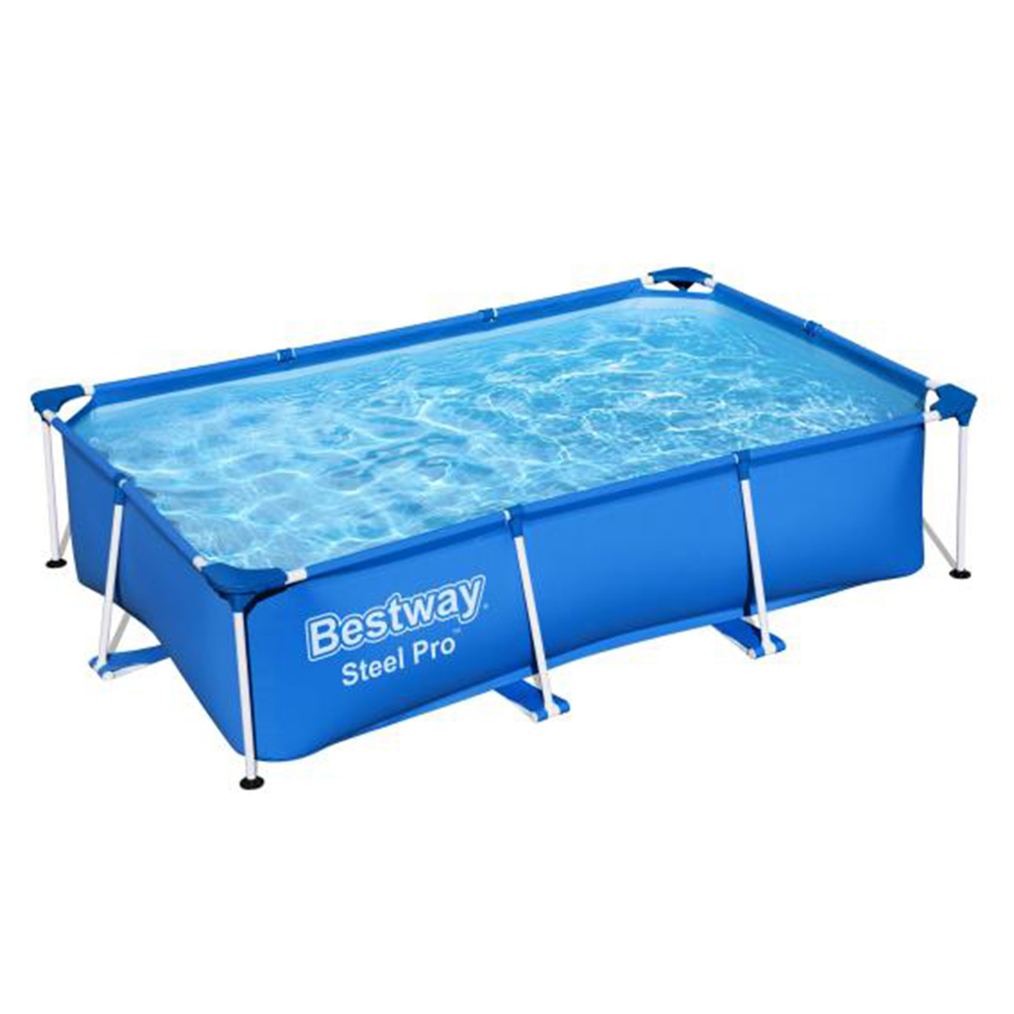 Bestway 8.5t x 5.5ft x 24in Rectangular Above Ground Pool Frame with Filter Pump