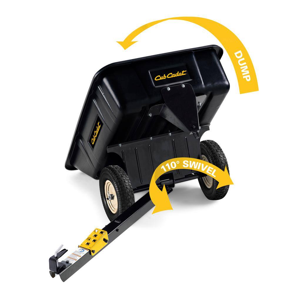 Cub Cadet CC-3040PS 10 cu. ft. 600 lbs. Capacity Poly Swivel Dump Cart