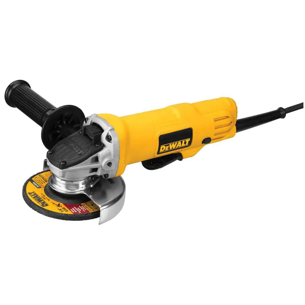 DEWALT DWE4012 7.5 Amp 4.5 in. Corded 12.000 RPM Paddle Switch Small Angle Grinder