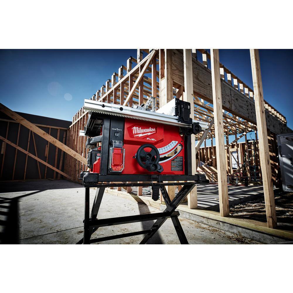 Milwaukee 2736-20-48-08-0561 M18 FUEL ONE-KEY 18-Volt Lithium-Ion Brushless Cordless 8-1/4 in. Table Saw W/ Table Saw Stand (Tool Only)