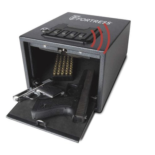 Fortress Quick Access Handgun Safe with Electronic Lock and Backup Key. Black P2EA