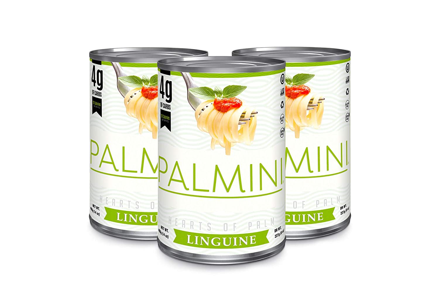 Palmini Low Carb Linguine. Hearts of Palm Pasta. 4g of Carbs