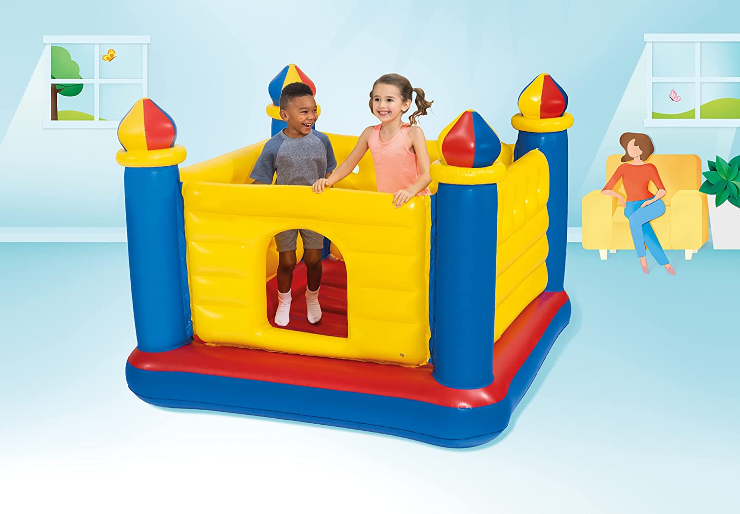 Intex Jump O Lene Castle Inflatable Bouncer. for Ages 3-6