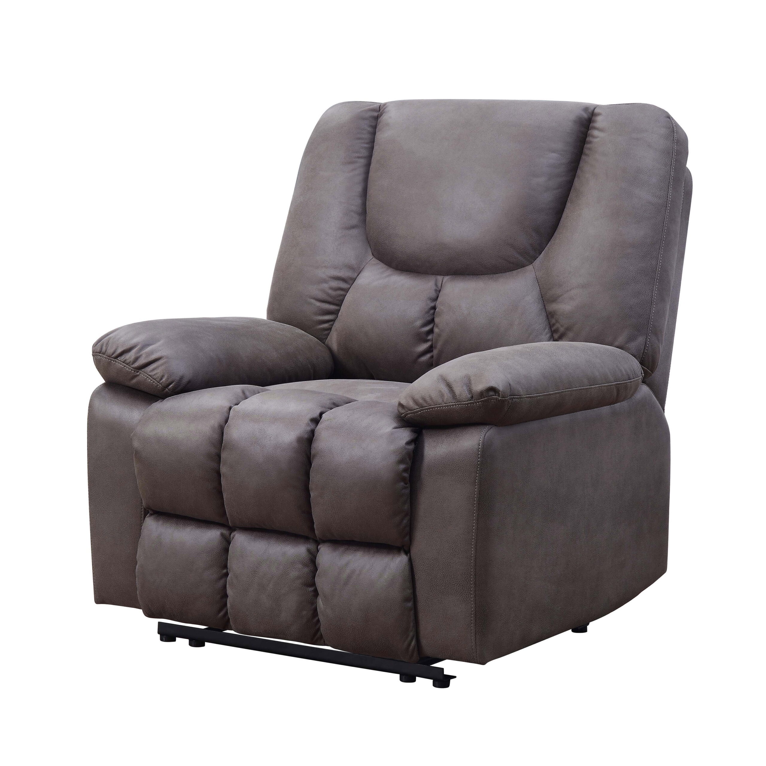 Serta Big & Comfortable Recliner. Supports up to 350 lbs. Gray Faux Leather