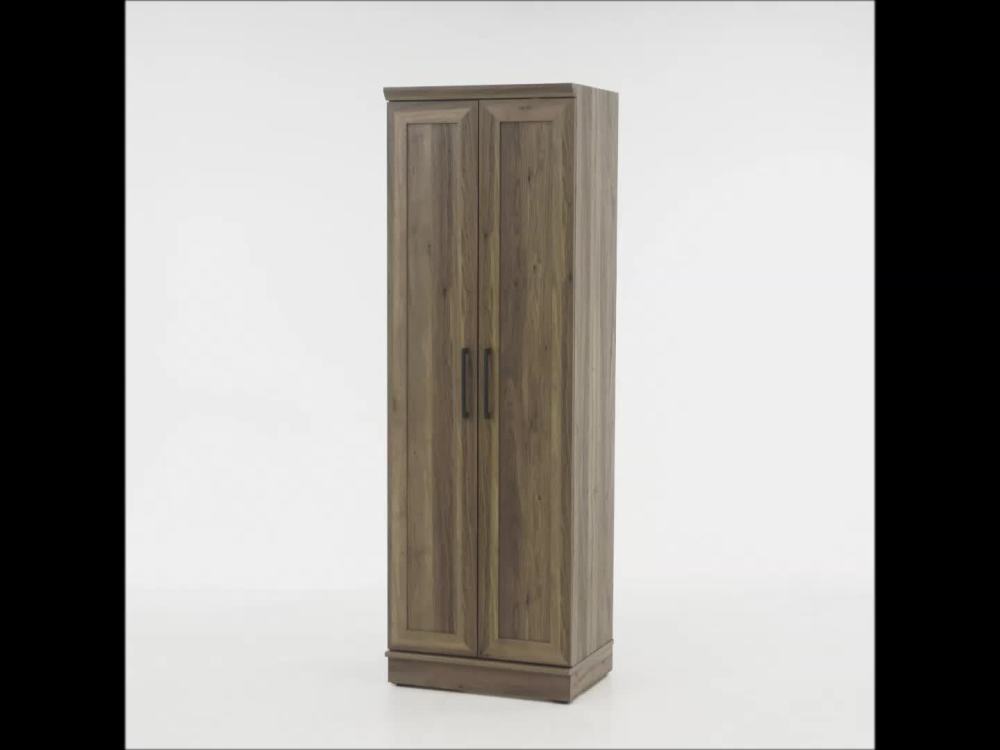 Sauder HomePlus 2-Door Storage Cabinet. Salt Oak Finish