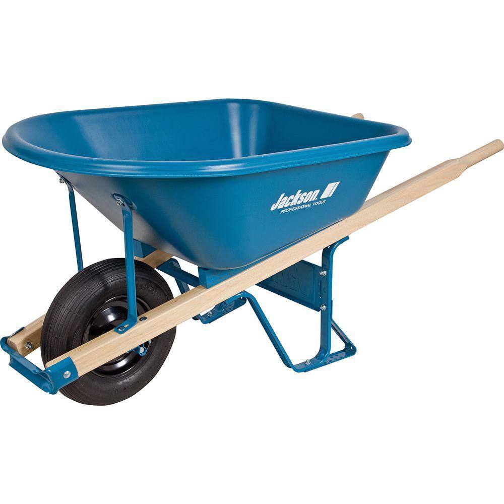 Jackson MP575FFBB 5.75 cu. ft. Heavy Duty Corrosion-Proof Poly Wheelbarrow