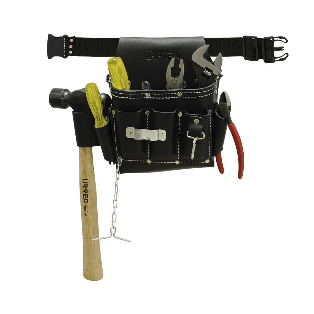 URREA 10-Pocket Leather Tool Pouch 7PC
