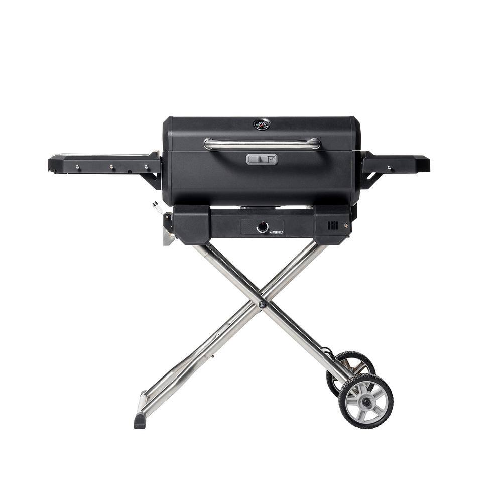 Masterbuilt MB20040722 Portable Charcoal Grill and Smoker in Black with Cart and Analog Temperature Control