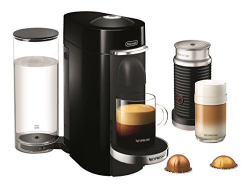 Nespresso Vertuo Plus Deluxe Coffee and Espresso Maker by De-Longhi with Aeroccino. Black