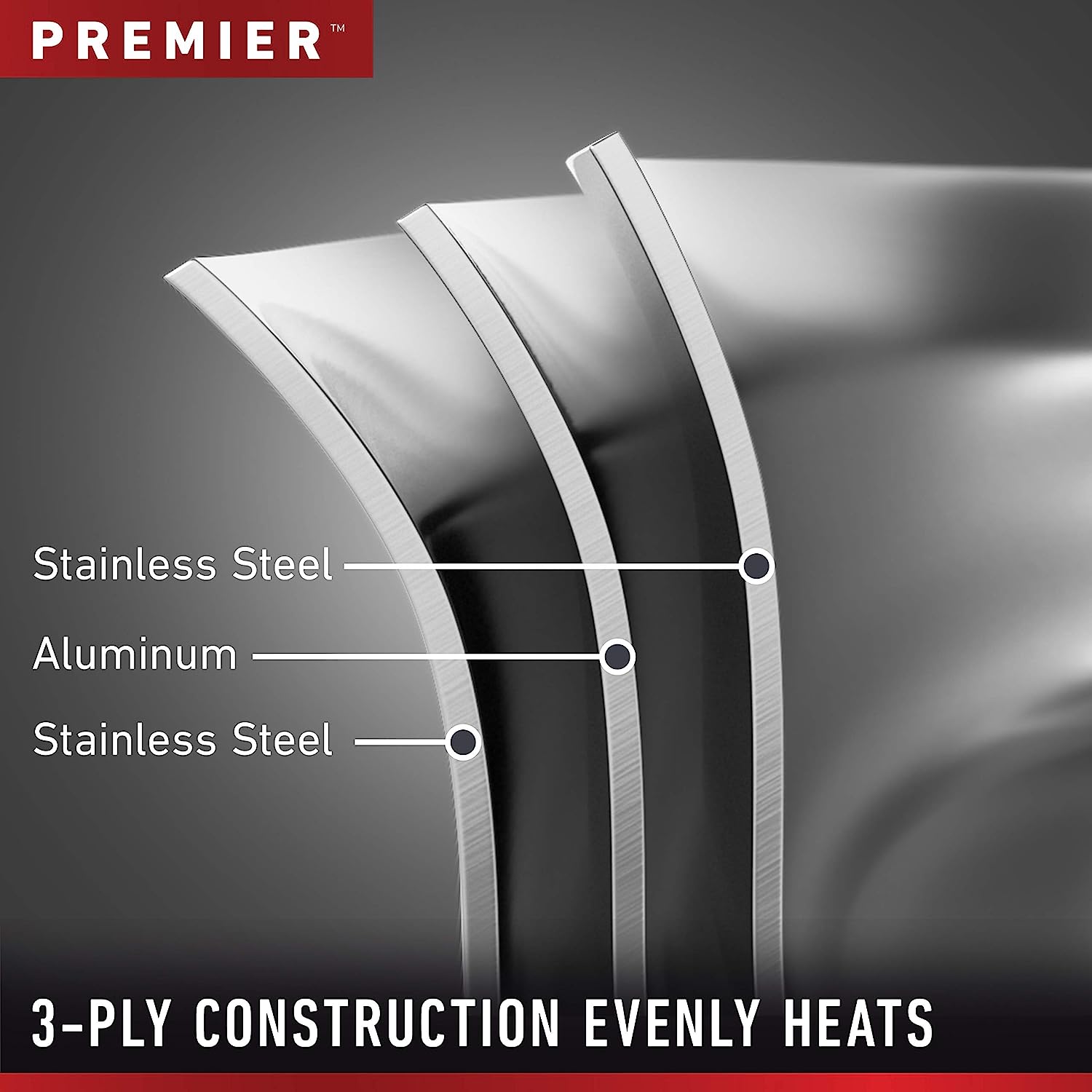 Calphalon Premier Stainless Steel Cookware. 6-Quart Stockpot with Cover