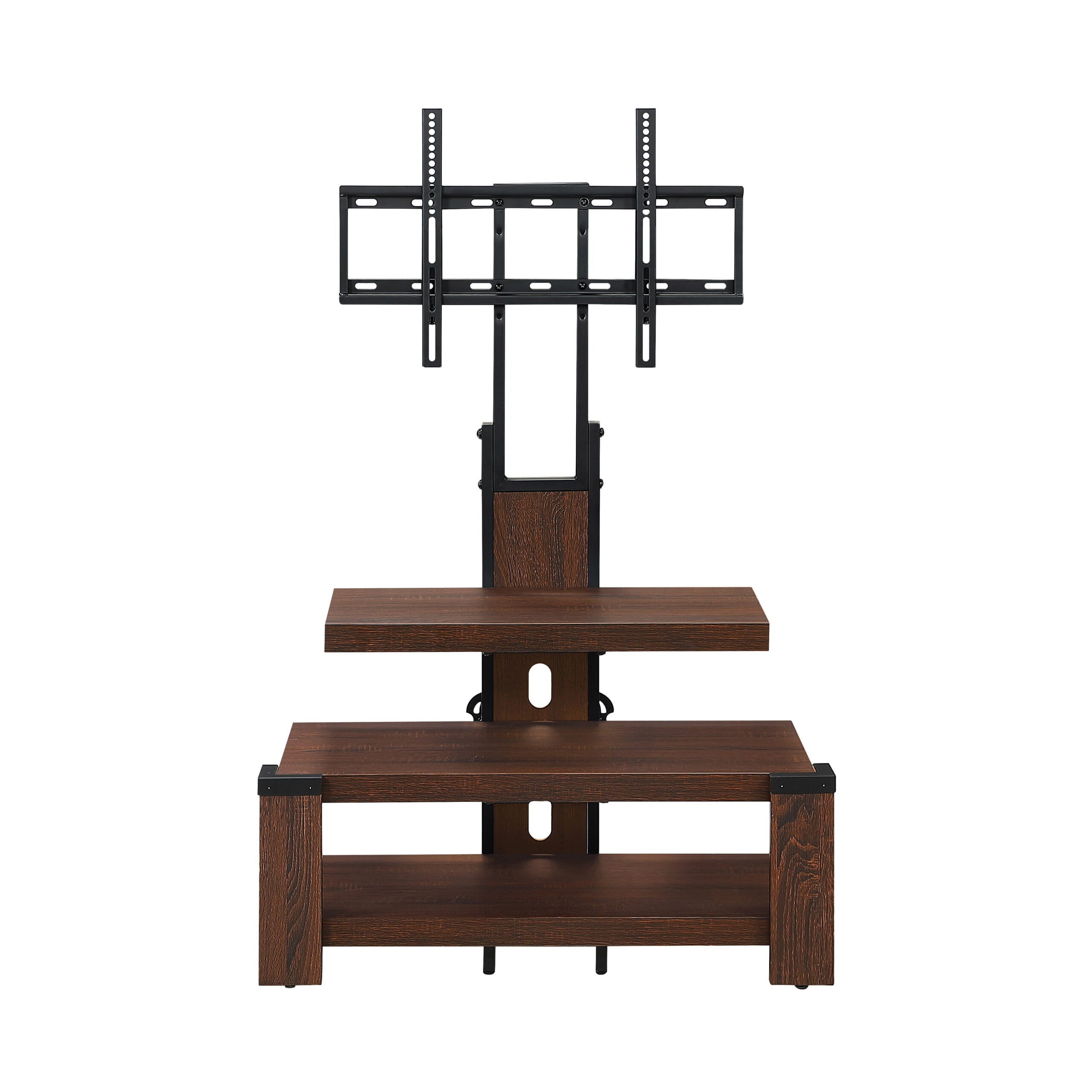 Whalen 3-Shelf Television Stand with Floater Mount for TVs up to 55″. Cherry