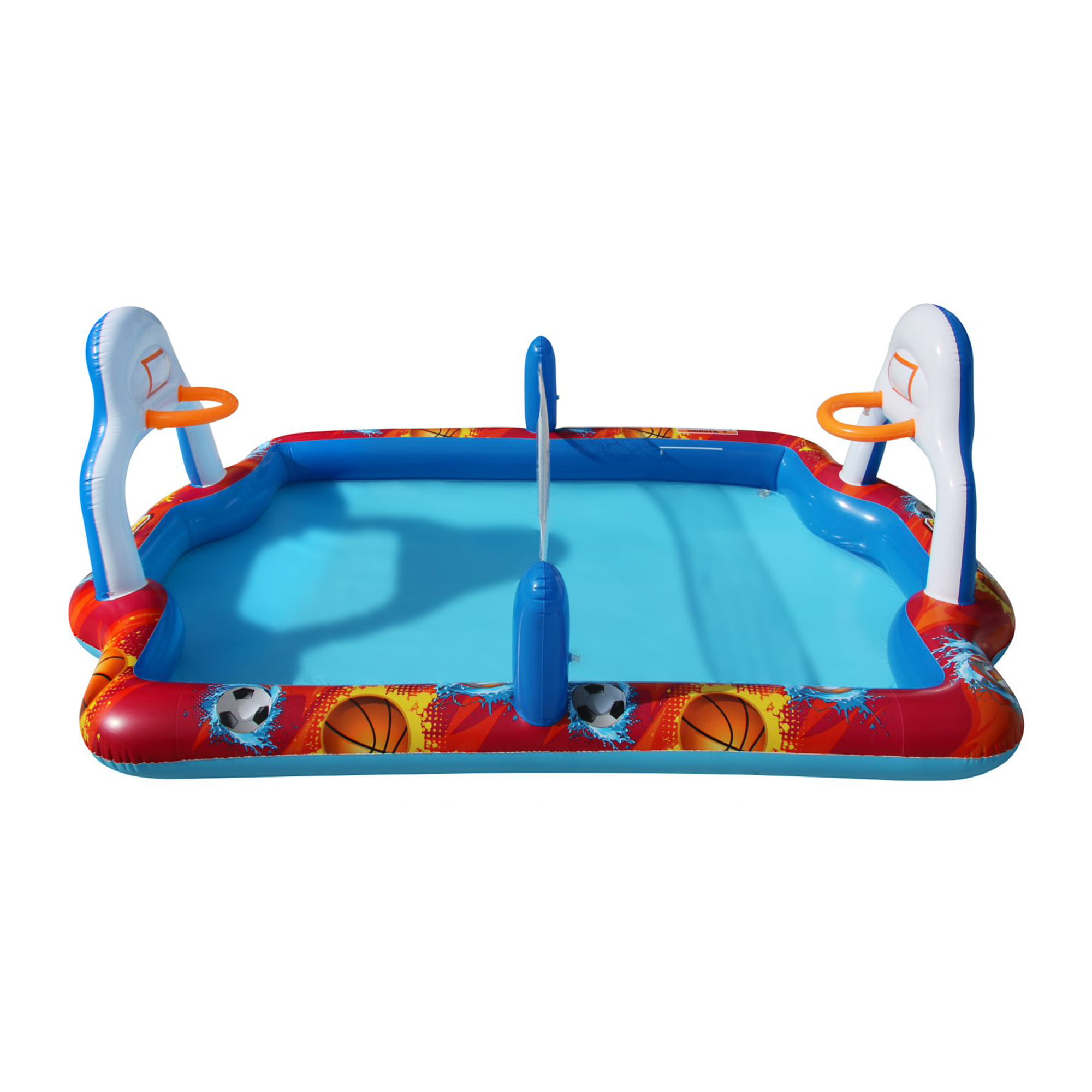Banzai Outdoor Inflatable Sports Arena 4 In 1 Play Center Pool. For Ages 3+