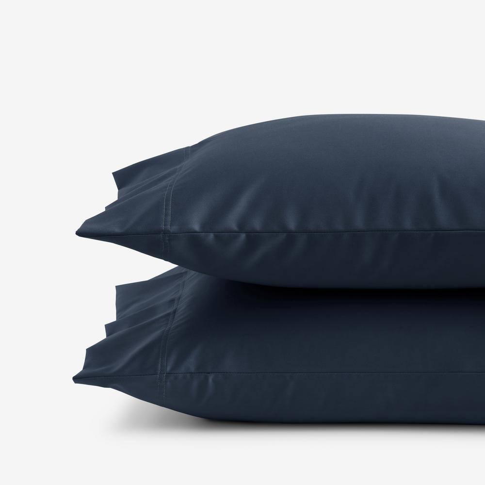 The Company Store  Legends Hotel Midnight Blue 450 Thread Count Wrinkle-Free Supima Cotton Sateen Standard Pillowcase (Set of 2) - Midnight Blue