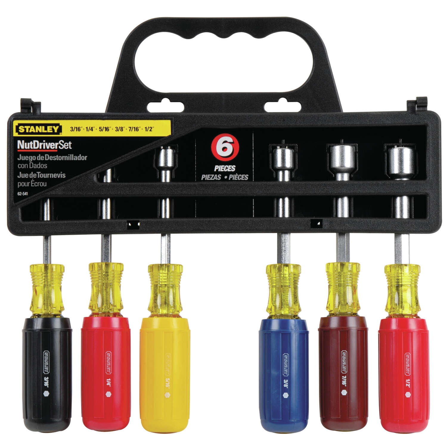 Stanley Assorted SAE Nut Driver Set 8 in. L 6 pc