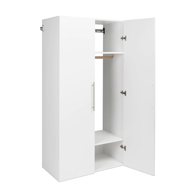 Prepac HangUps 36 in. W x 72 in. H x 20 in. D Wardrobe Cabinet in White (1-Piece)