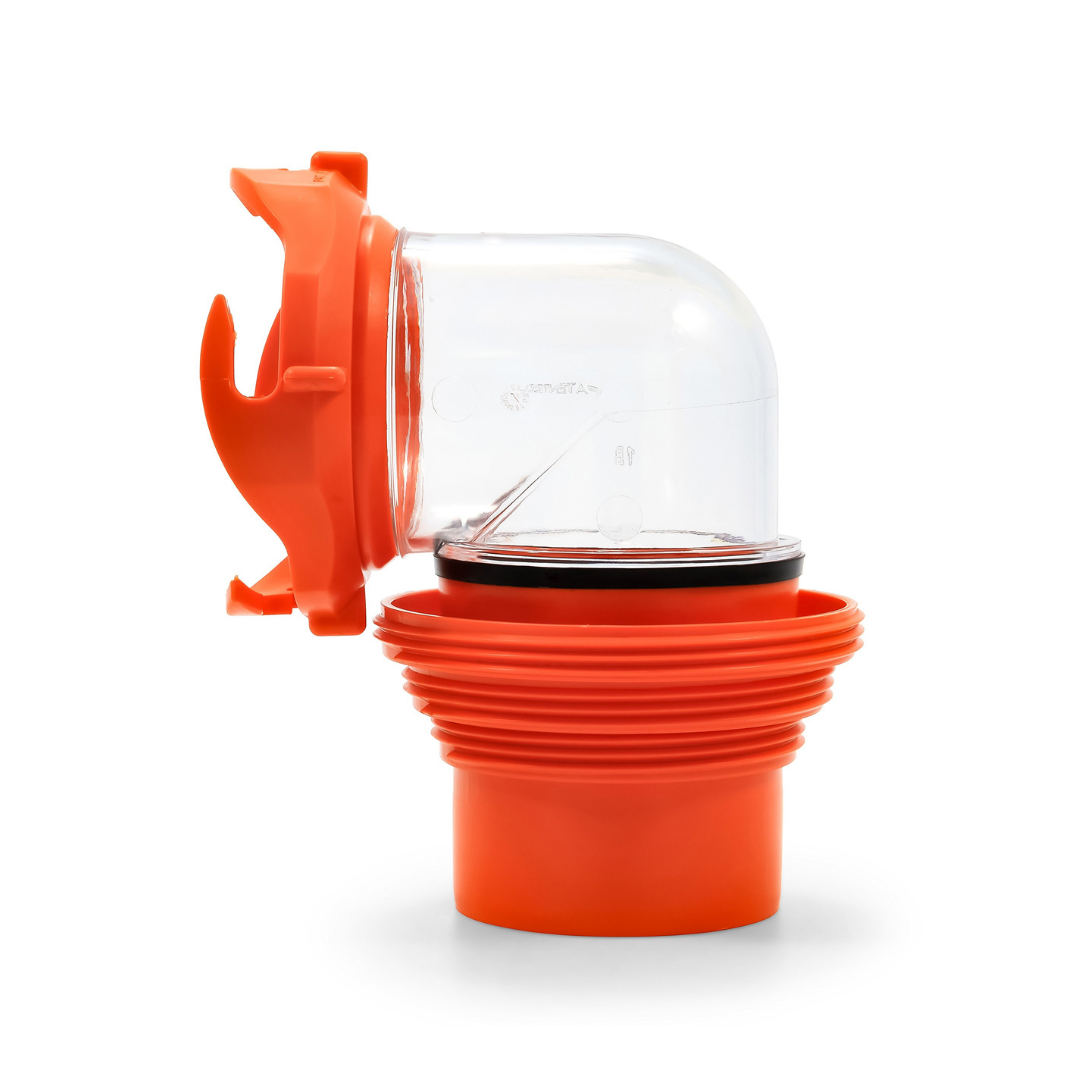 Camco RhinoFlex RV Bayonet Elbow Fitting with 4-in-1 Adapter (39736)