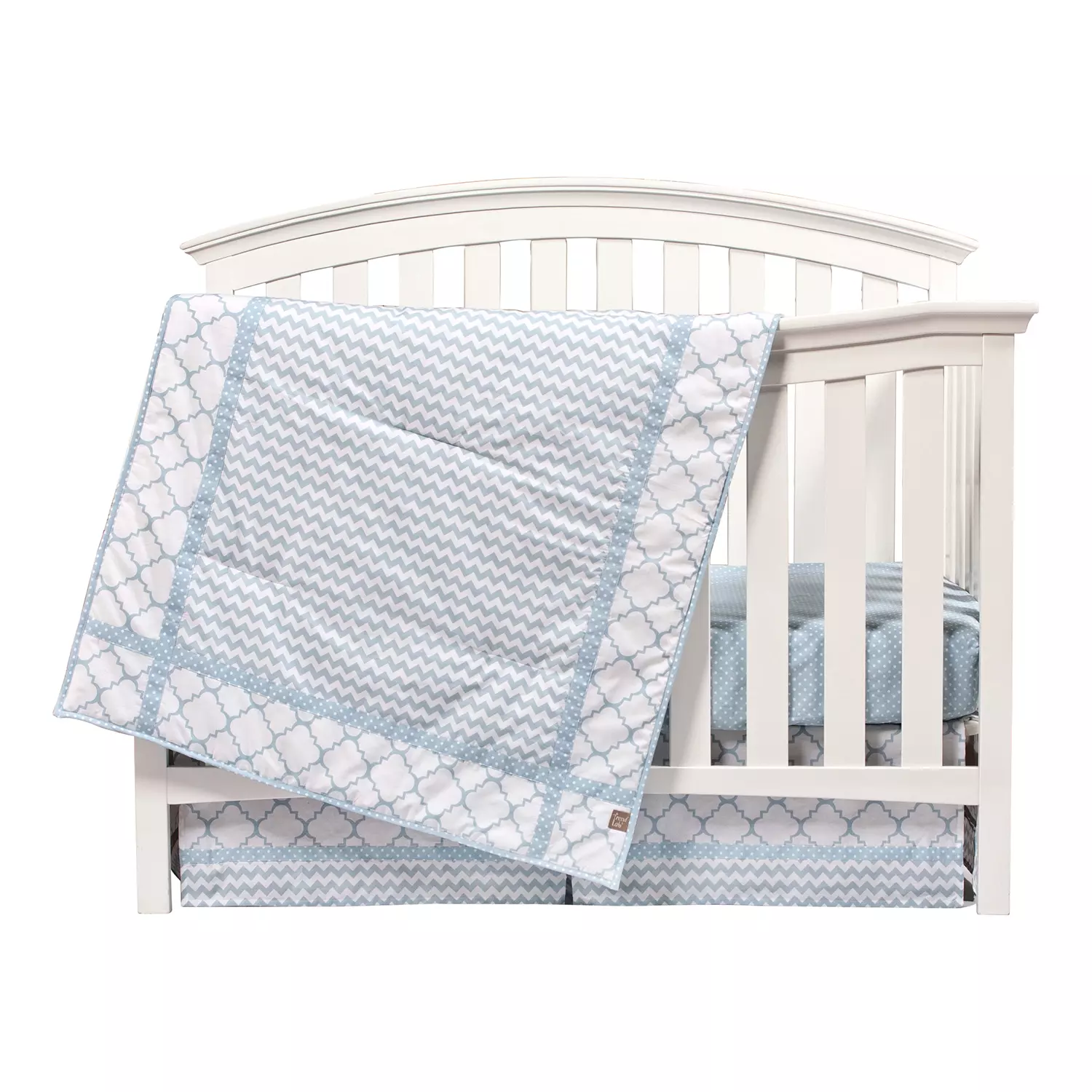 Trend Lab 3-Piece Crib Bedding Set. Blue Sky