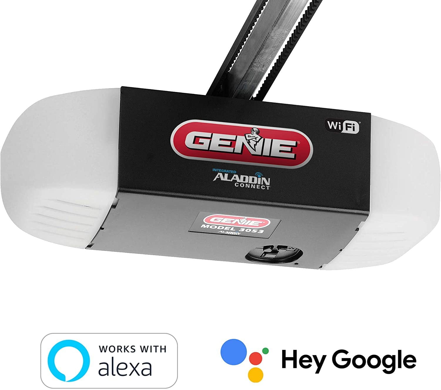 Genie 1/2 HPC 3053-TV QuietLift Connect smart garage door opener. Wi-Fi. Works with Alexa