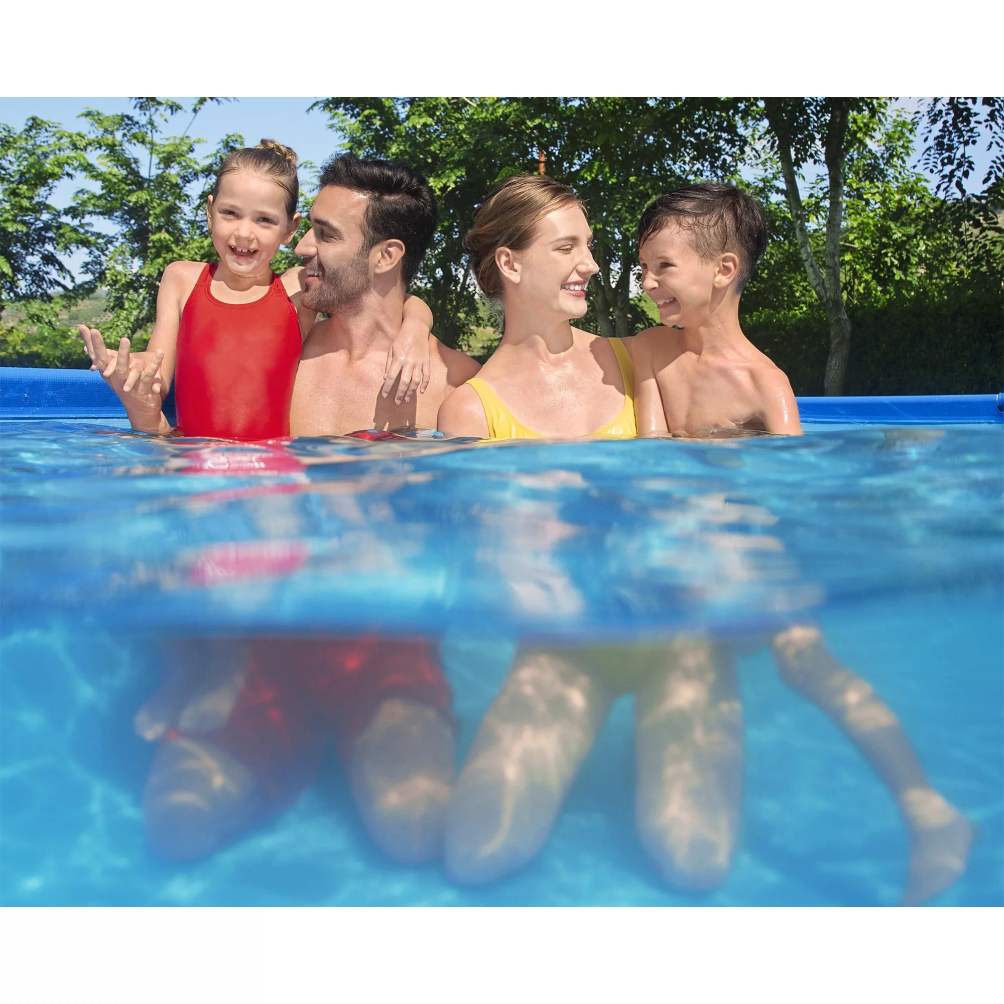 Bestway Steel Pro 13′ x 7′ x 32″ Rectangular Above Ground Swimming Pool