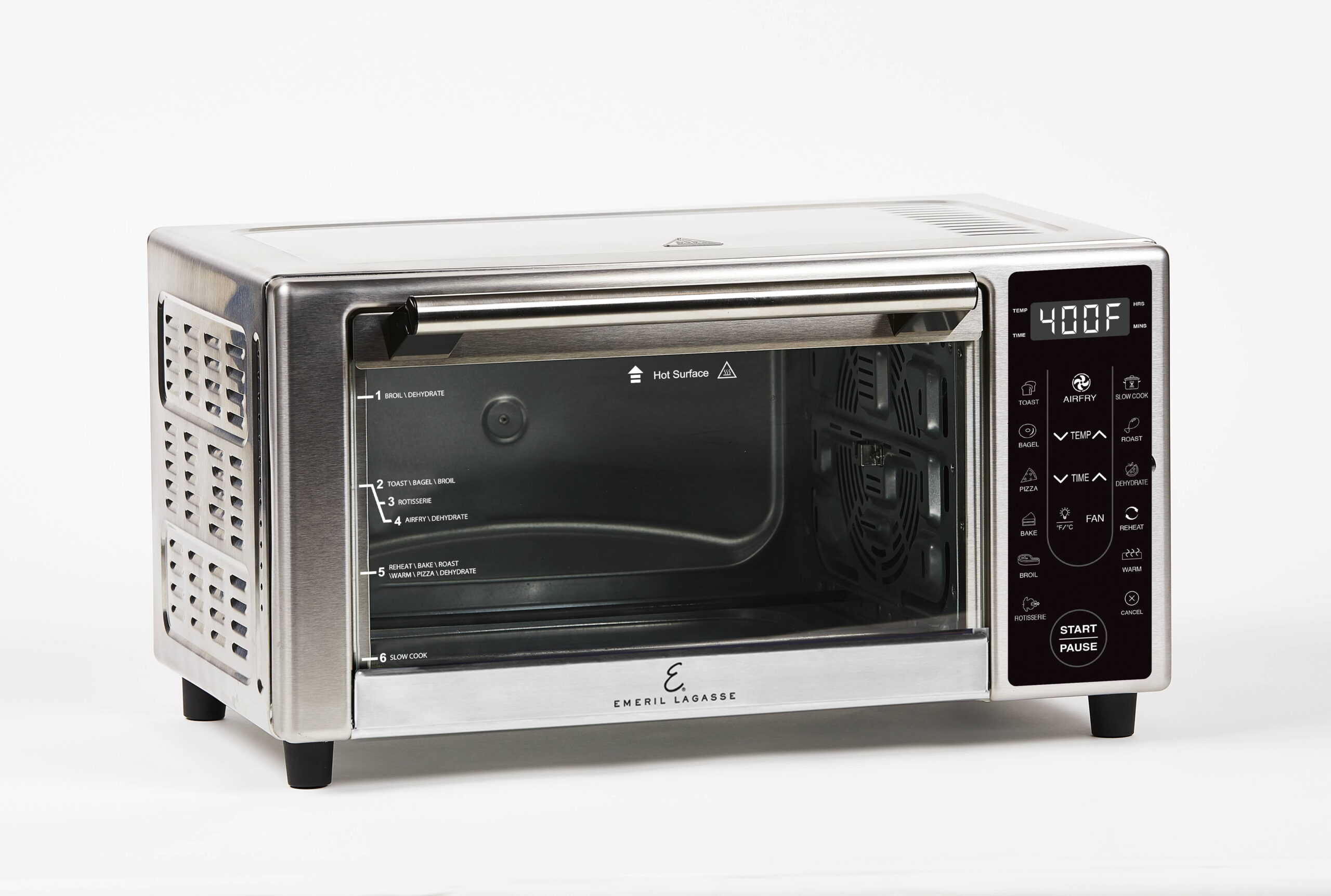 Emeril Lagasse Power AirFryer 360 Plus. Toaster Oven. Stainless Steel. 1500 Watts