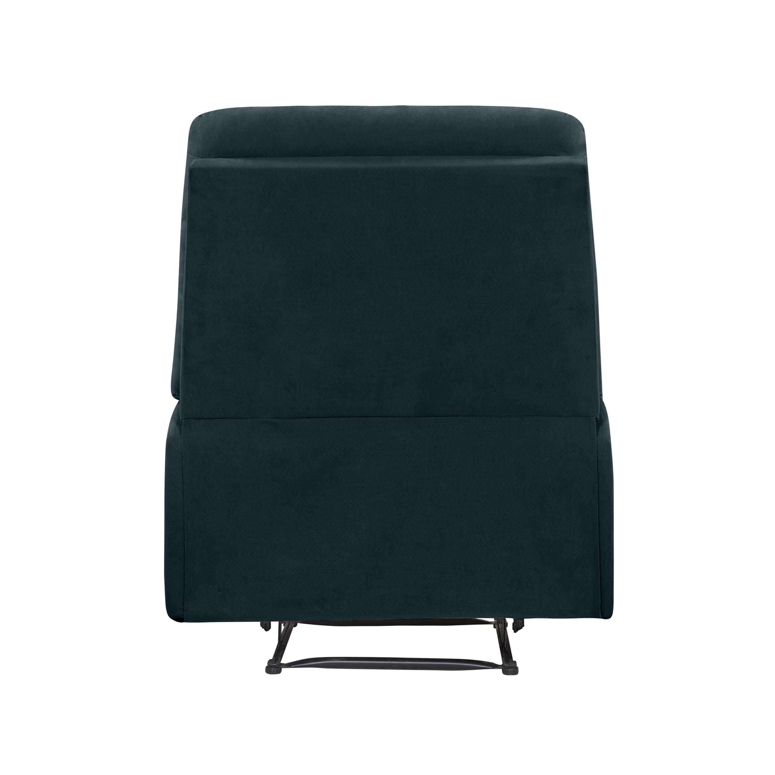 Homesvale Wall Hugger Medium Blue Microfiber Recliner