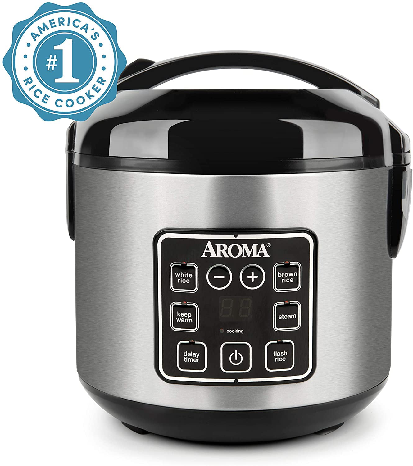 Aroma 8-Cup Programmable Rice & Grain Cooker. Steamer